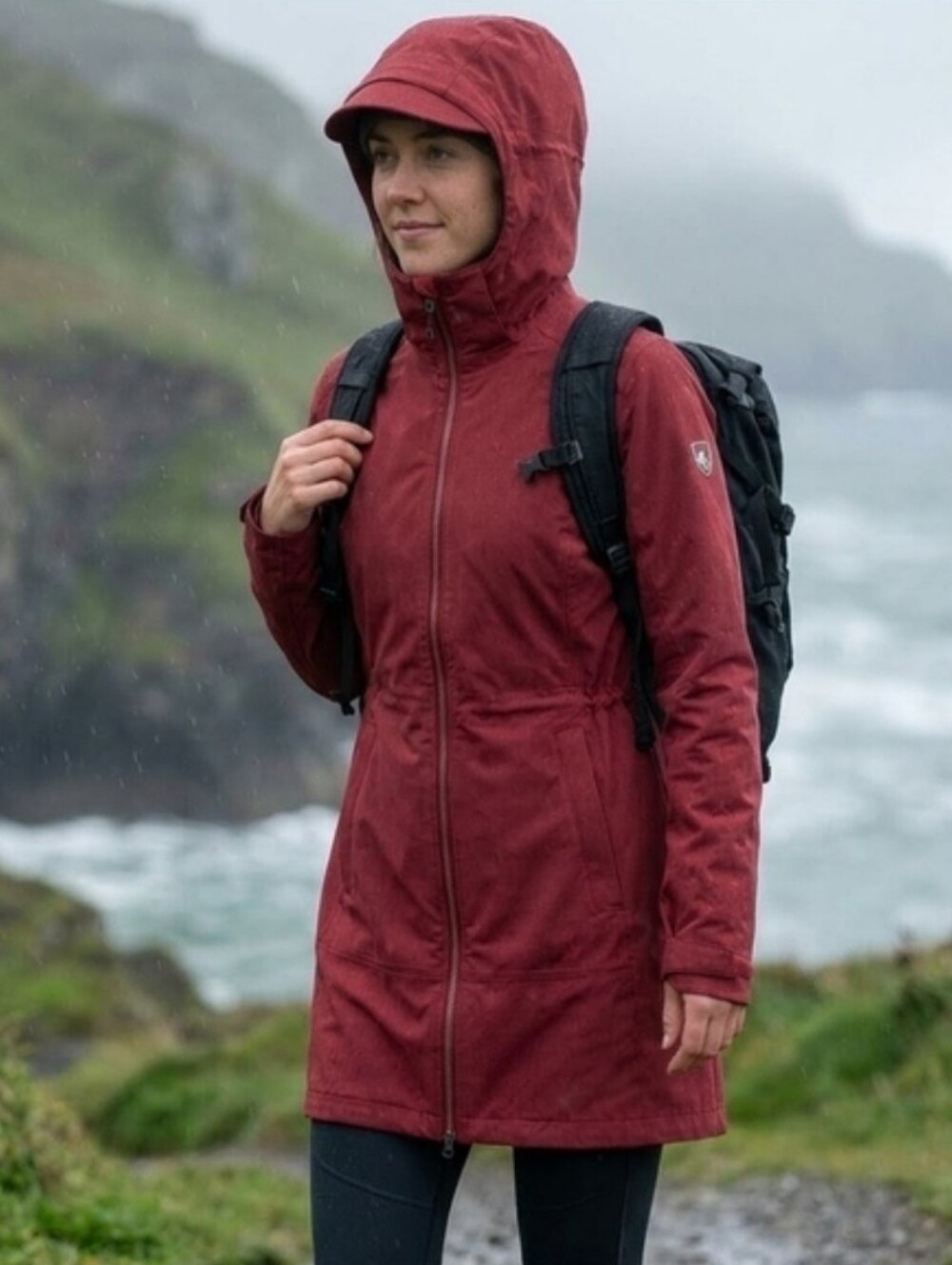 Kuhl Jacket Women's XS Trench Rain Performance Hiking Full Zip
